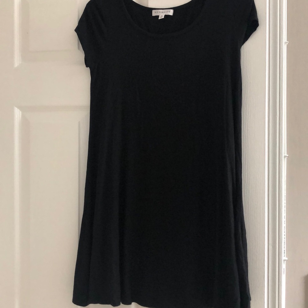 Simple black t shirt dress great quality